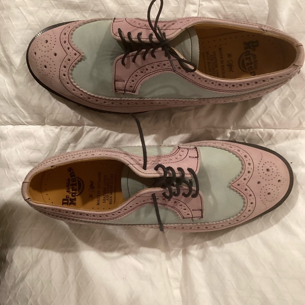 Dr. Martens Pink and Green Men's Shoes
